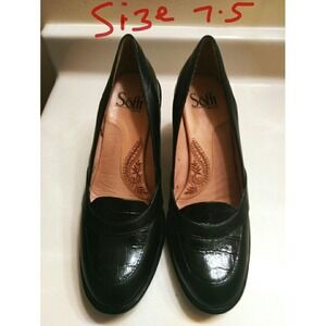 Soffit Women''s shoes SZ US 7.5 Black Leather